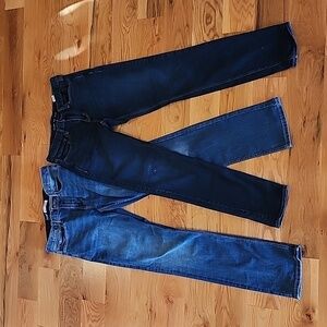 2 prs Old Navy 32x36 blue jeans